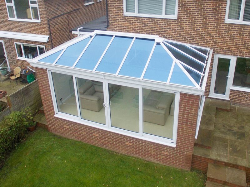 Conservatory with glass roof - Exclusive Glazing