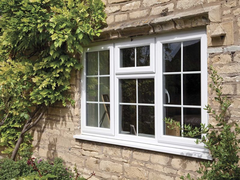 white upvc casement windows - Exclusive Glazing